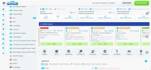 Sportwettenbereich mit Sportnavigation bei Cazimbo